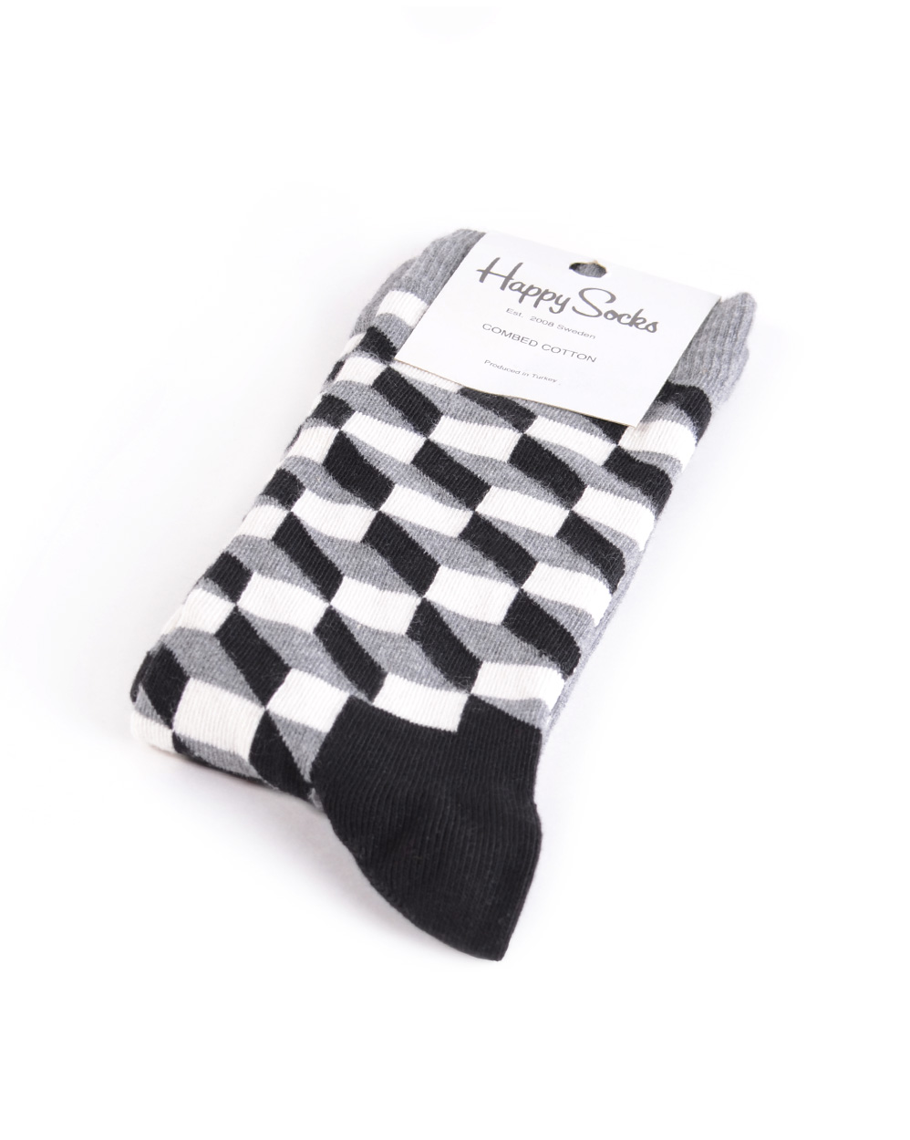 Носки мужские Happy Socks Combed Cotton Geometric Black отзывы