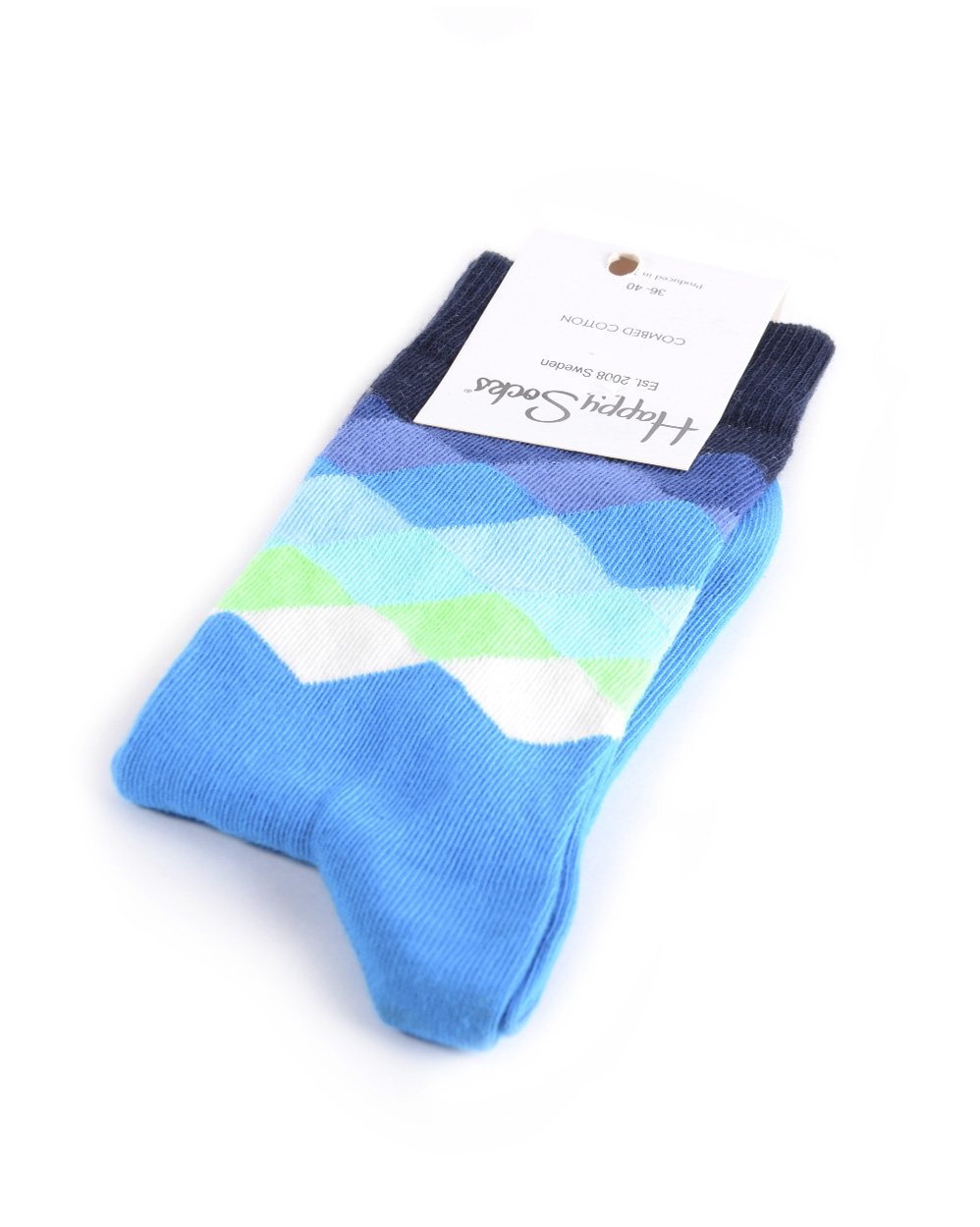 Носки Happy Socks Combed Cotton Cubes Blue отзывы