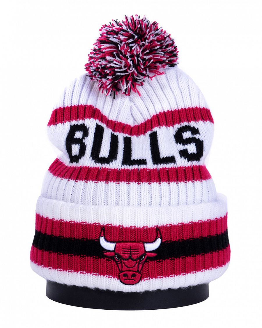 Шапка с помпоном на флисе '47 Brand NBA Chicago Bulls White отзывы
