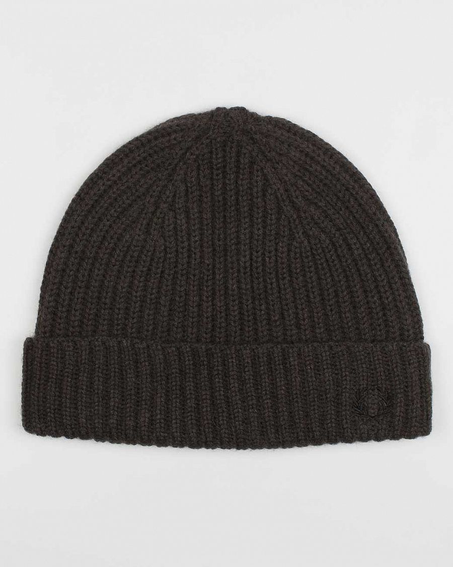 Шапка Fred Perry C8205 Mini Ribbed Beanie Olive отзывы