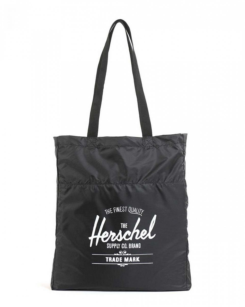 Сумка складная через плечо Herschel Packable Travel Tote Bag Black отзывы