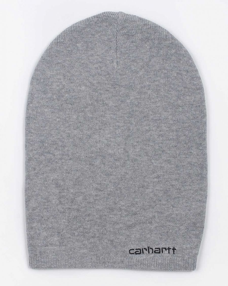 Женская шапка чулок Carhartt WIP Embroidery Beanie Grey отзывы