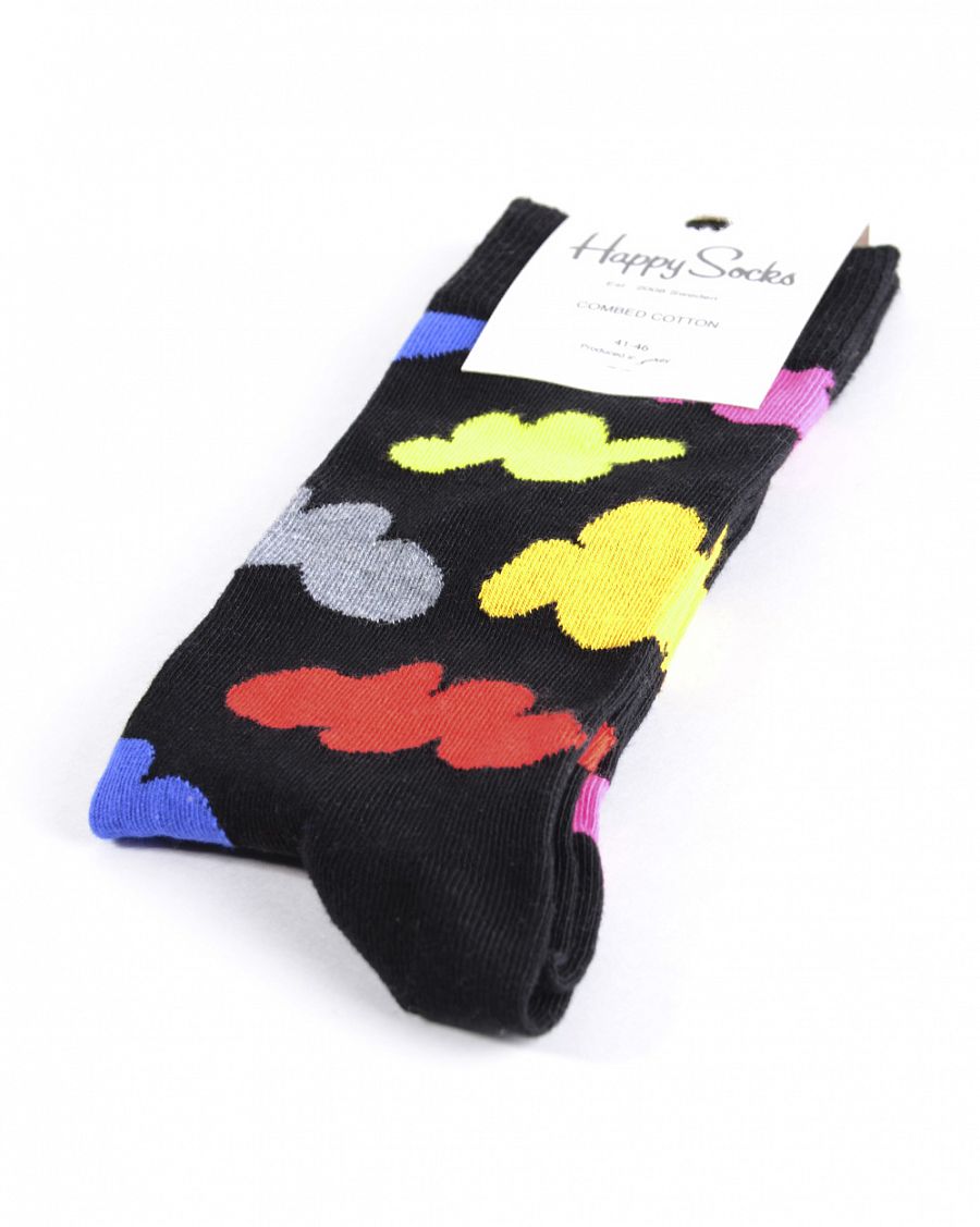 Носки мужские Happy Socks Combed Cotton Cloud Small Black отзывы