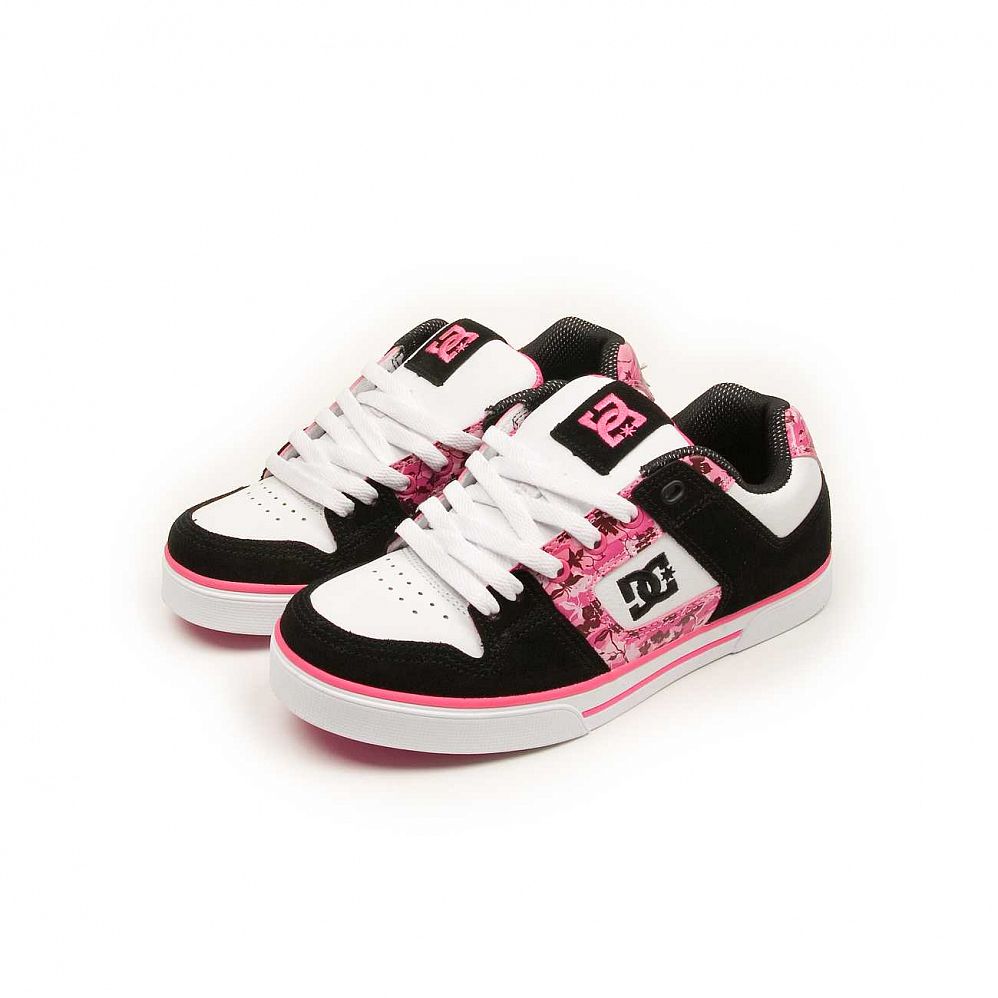 Кеды женские DC Shoes Pure SE Black Crazy Pink White отзывы
