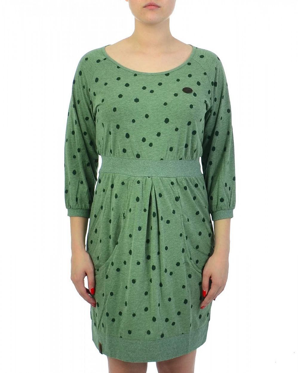 Платье женское короткий рукав Naketano Platonische Sauerei Leaf Green Melange отзывы