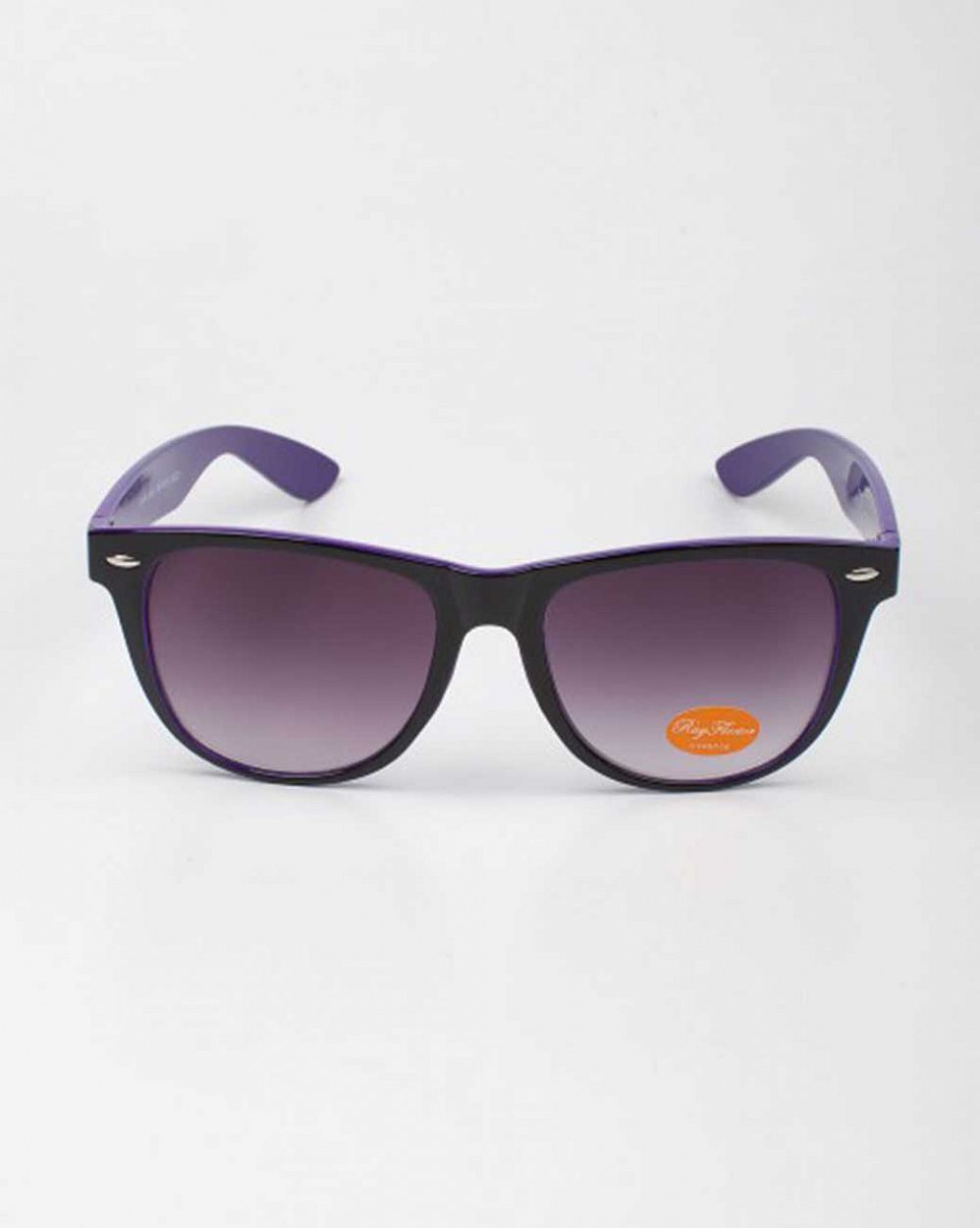 Очки Sunglasses Classic Wayfarer Two-Tone Black Solid Purple отзывы