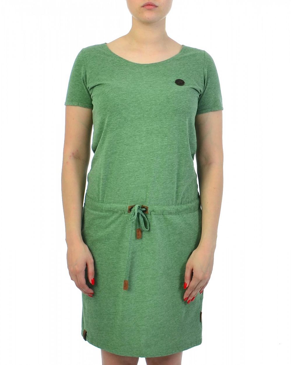 Платье женское короткий рукав и карманами Naketano El Majmuni Leaf Green Melange отзывы