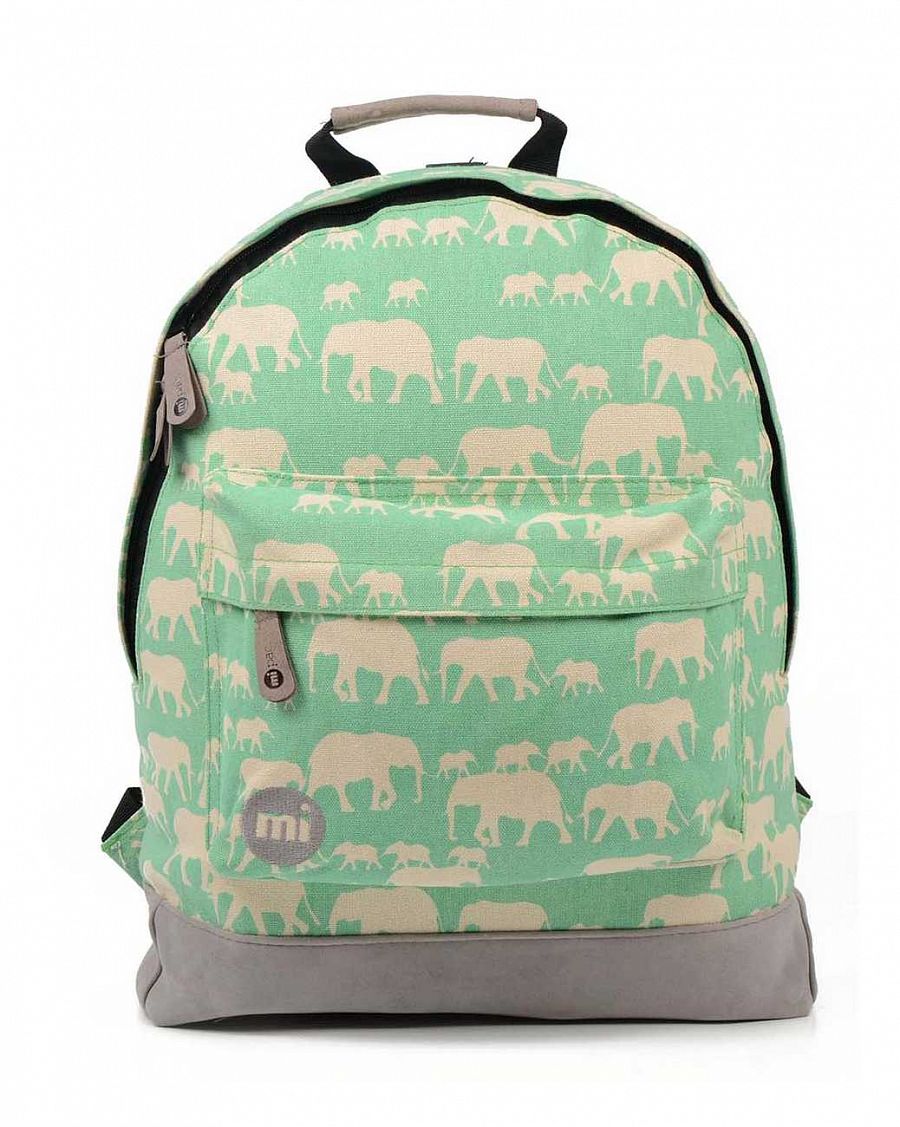 Рюкзак городской хлопковый с отделом для 13 ноутбука Mi-Pac Premium Elephants Mint отзывы