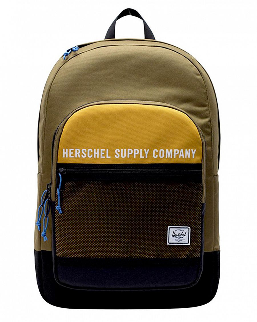 Рюкзак водоотталкивающий с отделом для 15 ноутбука Herschel Kaine Khaki Gold отзывы
