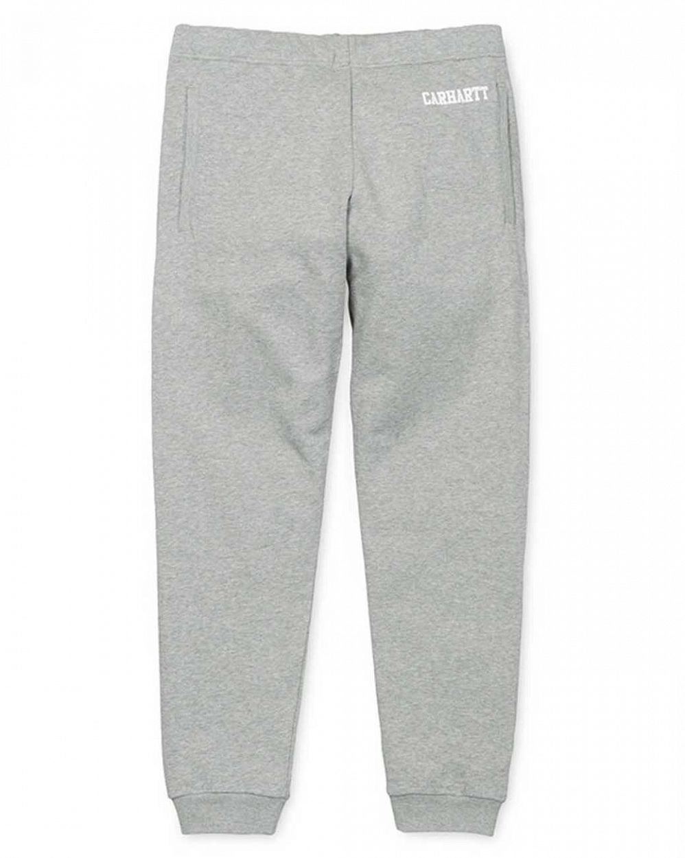 Спортивные штаны на резинке Carhartt WIP College Sweat Pant Grey отзывы