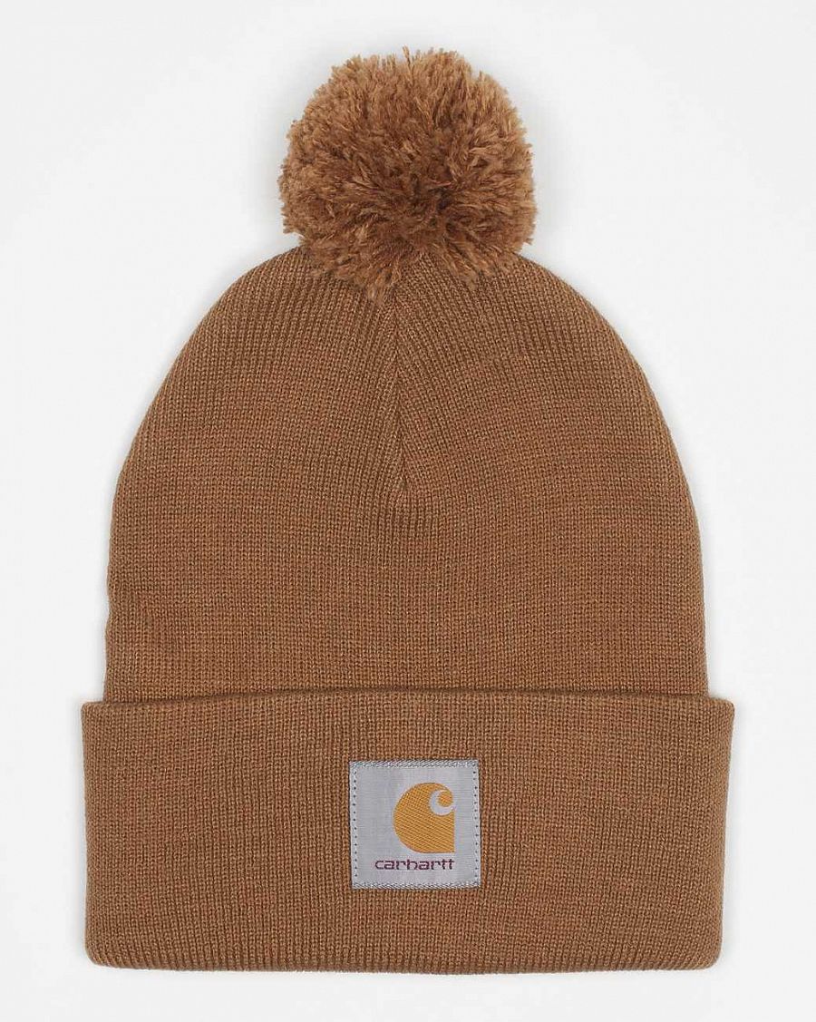 Шапка Carhartt WIP Bobble Watch Cap Beanie Brown отзывы Шапка Carhartt WIP Bobble Watch Cap Beanie Brown отзывы