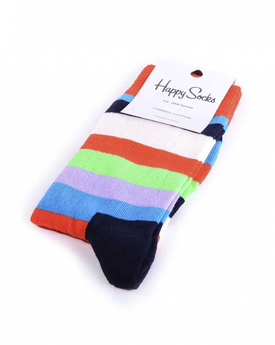 Носки Happy Socks Combed Cotton Stripes Orange отзывы