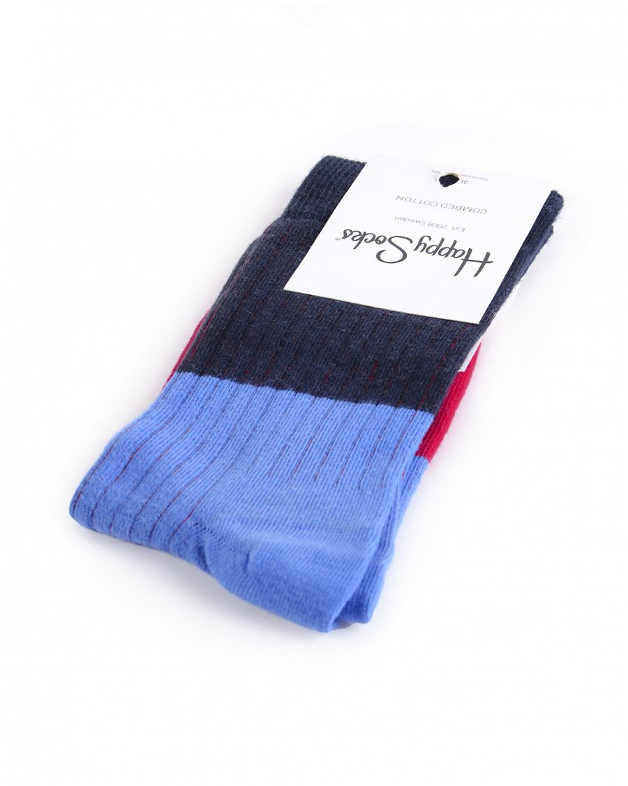 Носки мужские Happy Socks Combed Cotton 5580 Navy Red отзывы