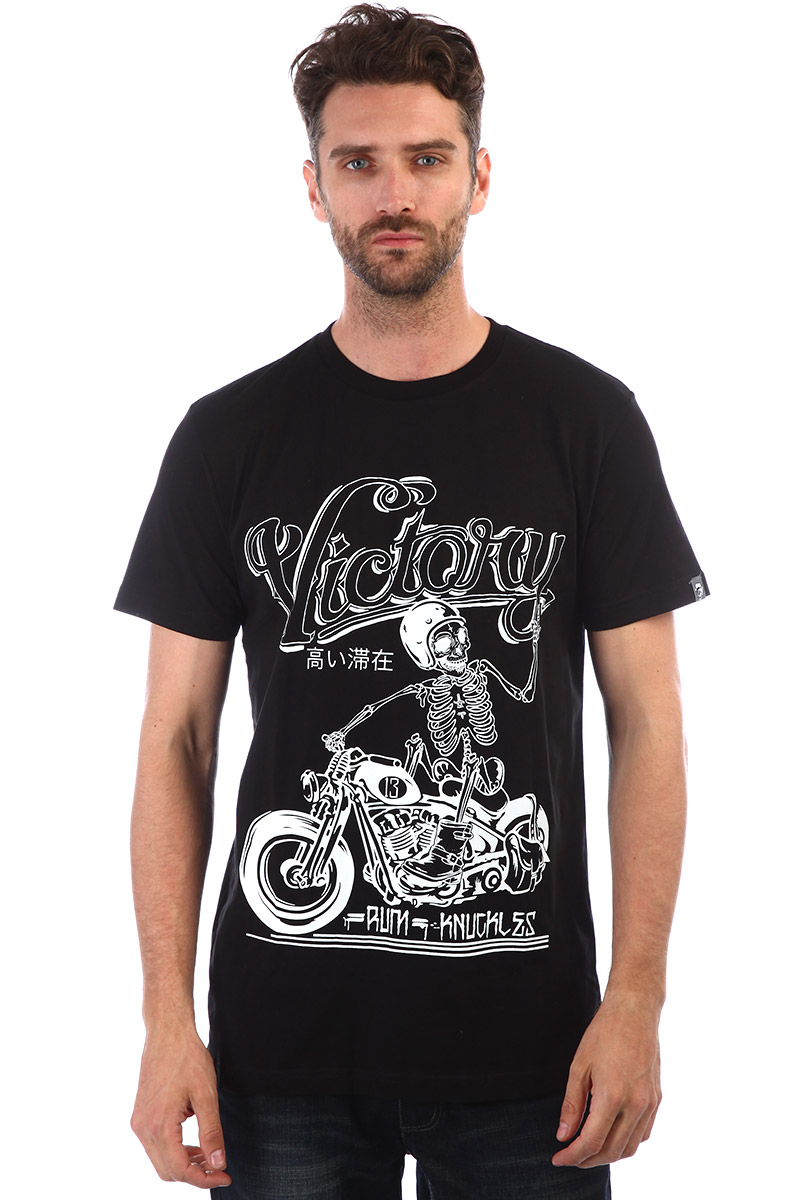 Футболка мужская Англия Rum Knuckies Biker Victory Black отзывы