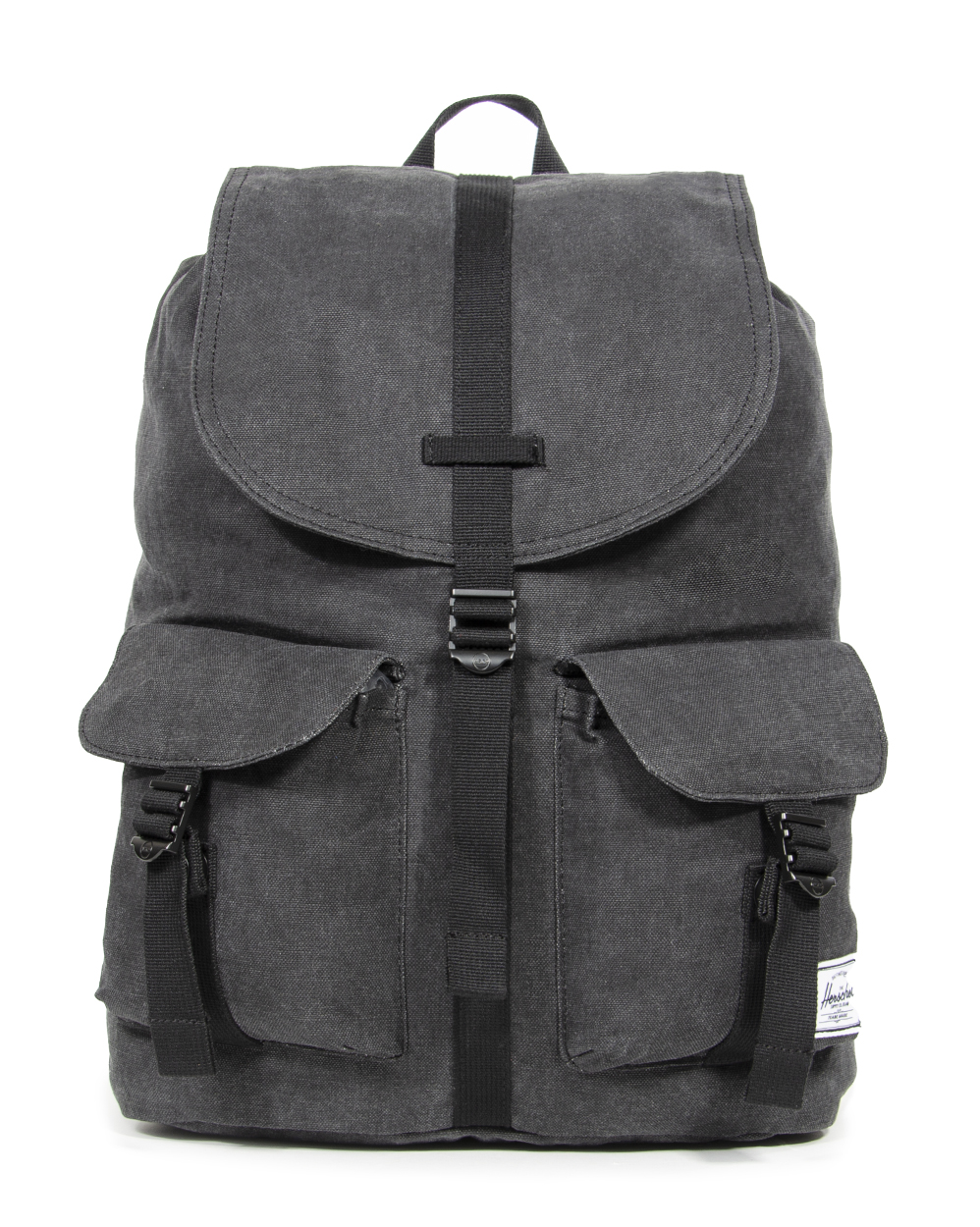 Рюкзак мешок из хлопка мягкий Herschel Dawson Black отзывы