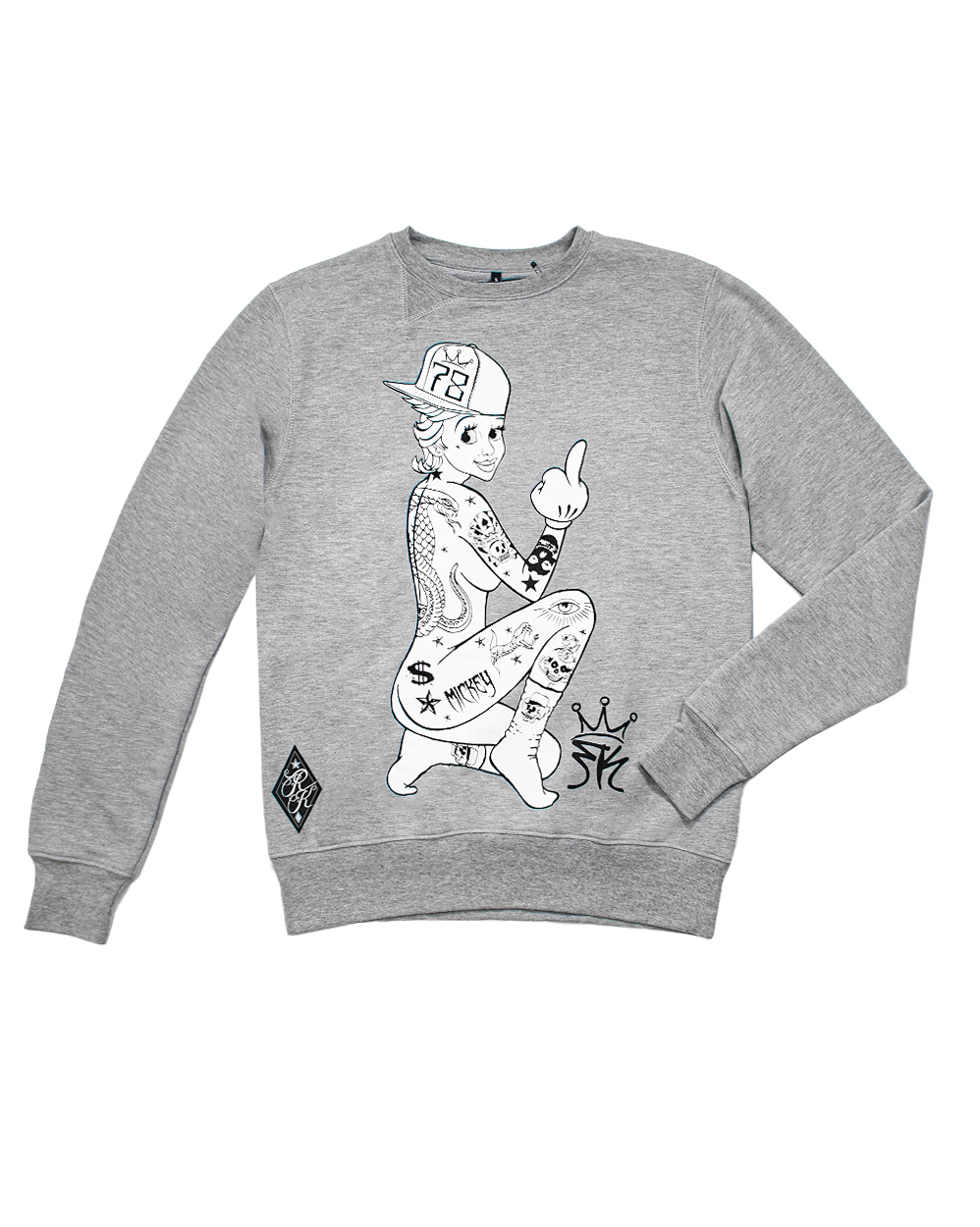 Толстовка мужская свитшот Rum Knuckies 78 Grey отзывы