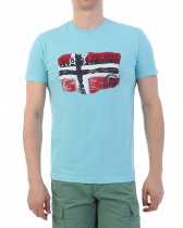 Футболка мужская Napapijri Seg Print Blue
