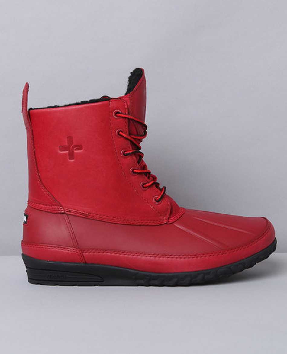 Ботинки мужские кожаные водонепроницаемые Psyberia Mudguard Red отзывы