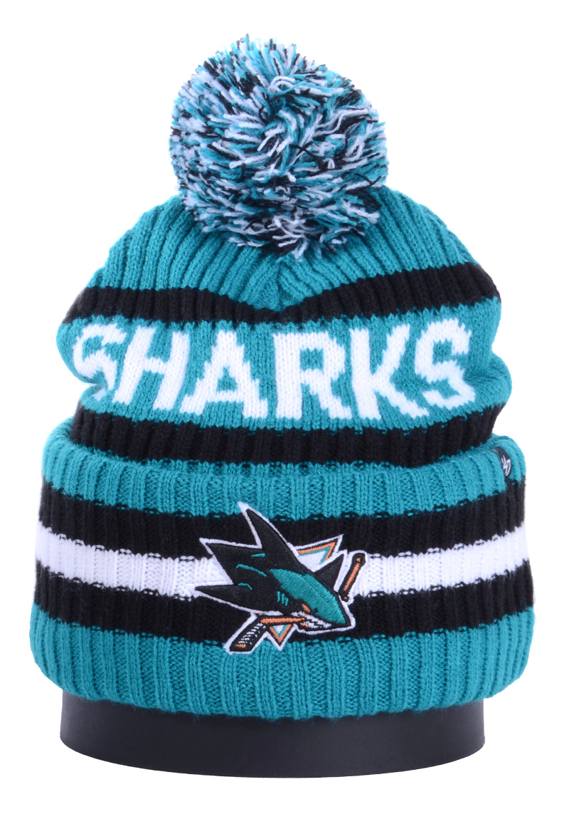 Шапка с помпоном на флисе '47 Brand NFL San Jose Sharks Turquoise отзывы