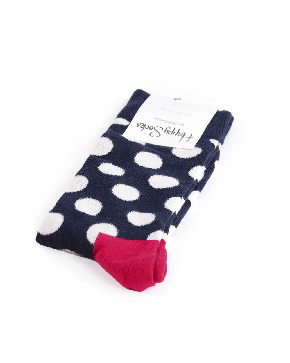 Носки мужские Happy Socks Combed Cotton Ball Navy Red отзывы