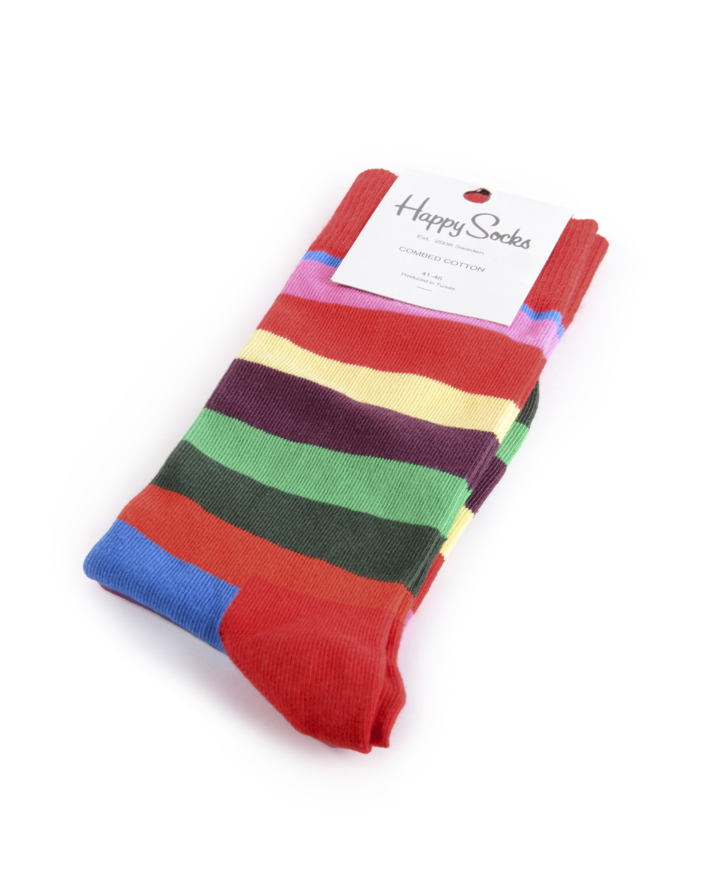 Носки мужские Happy Socks Combed Cotton Stripes Red отзывы