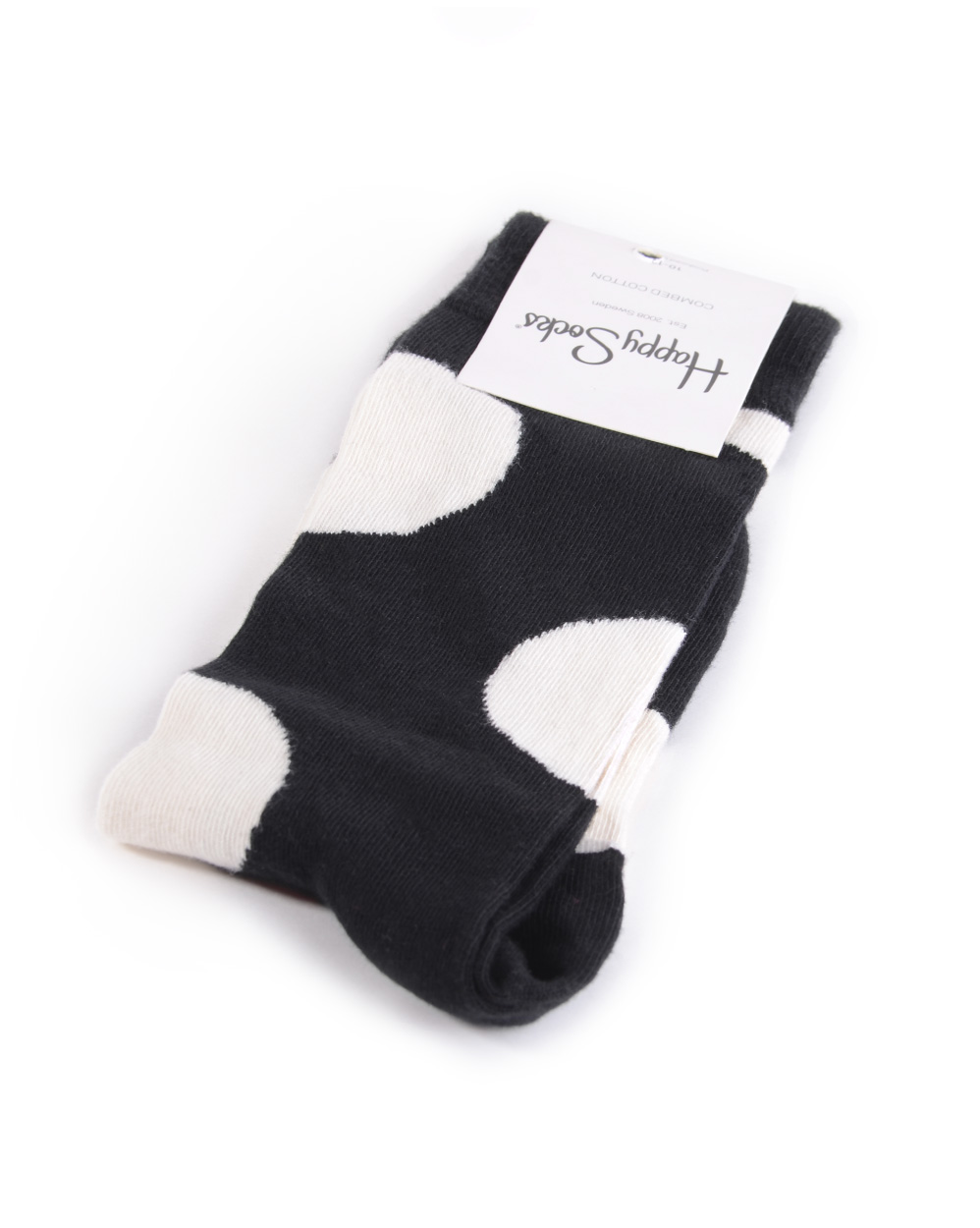 Носки мужские Happy Socks Combed Cotton Ball Big Black отзывы