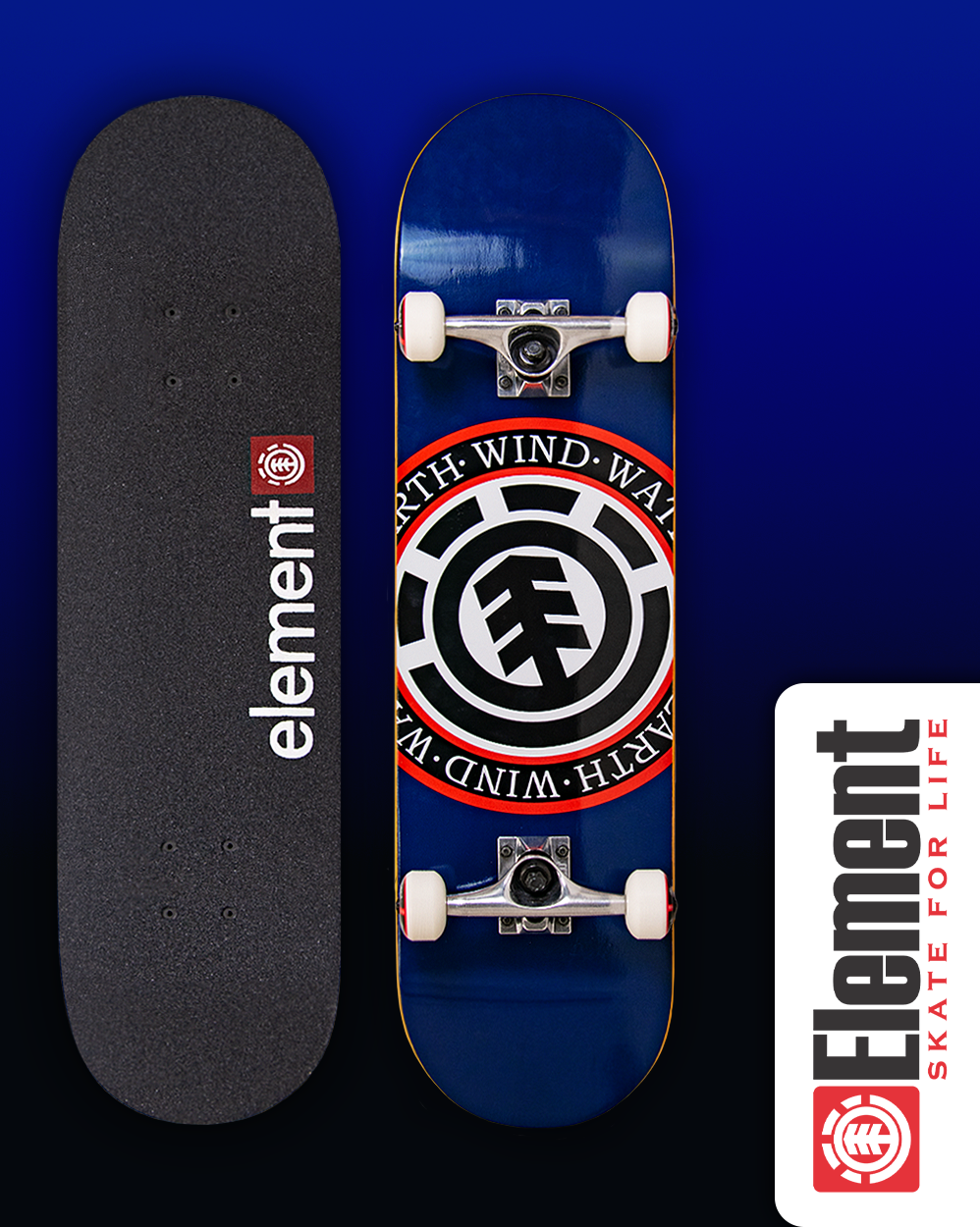 Скейтборд в Сборе Element 6 размер 8.25 (22 синий 8.25) отзывы