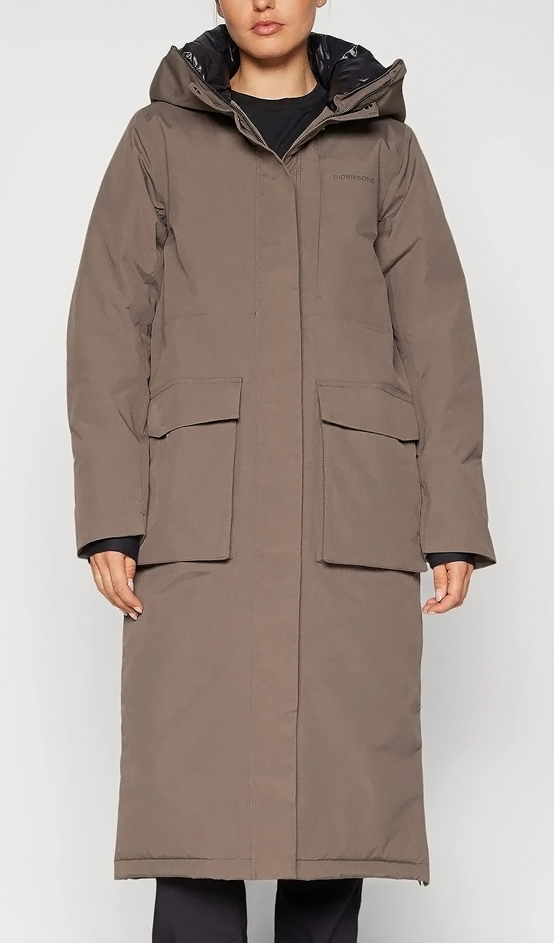 Парка женская зимняя водонепроницаемая Didriksons Leya Long Mocha Brown отзывы