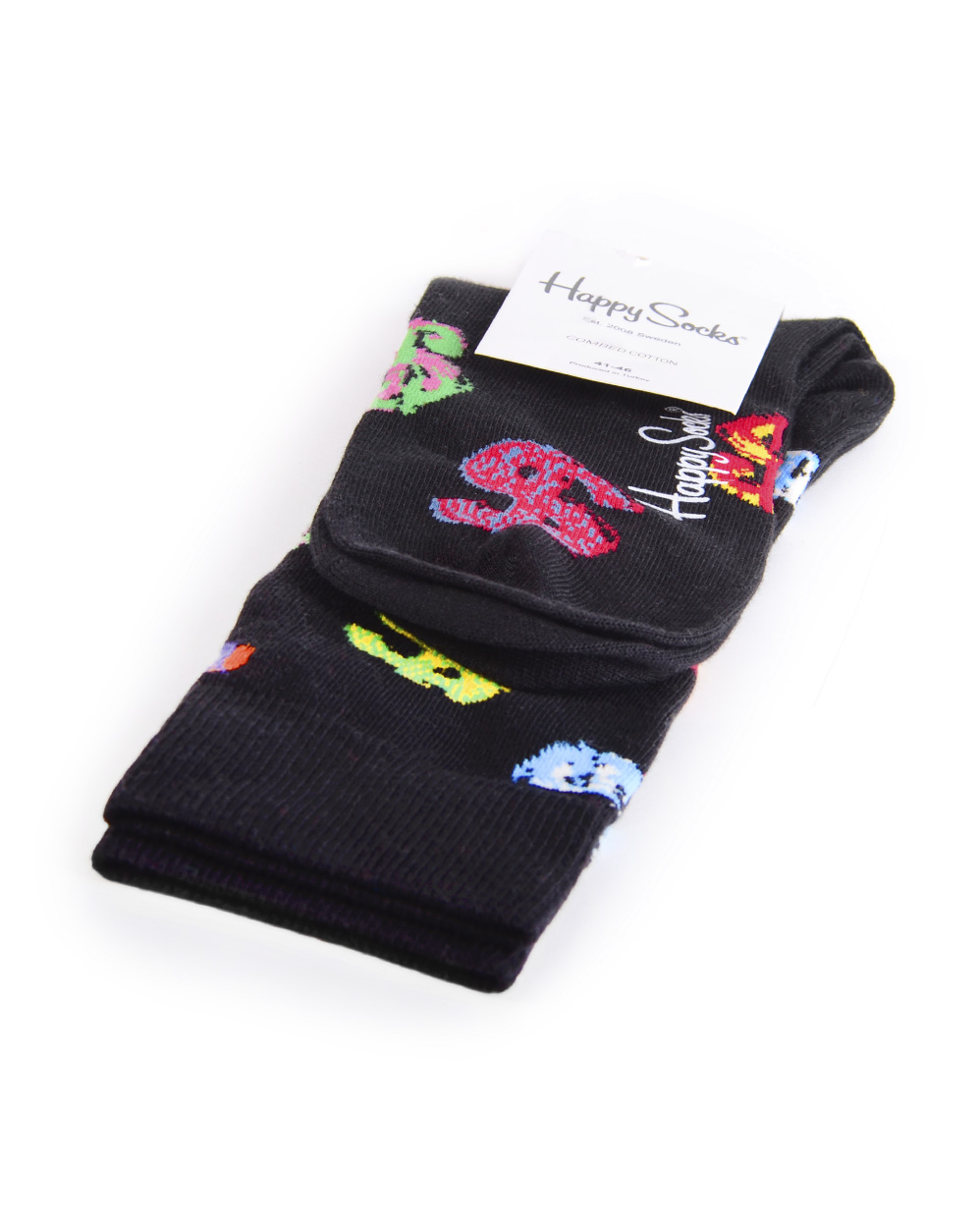 Носки мужские Happy Socks Combed Cotton Baks Black отзывы