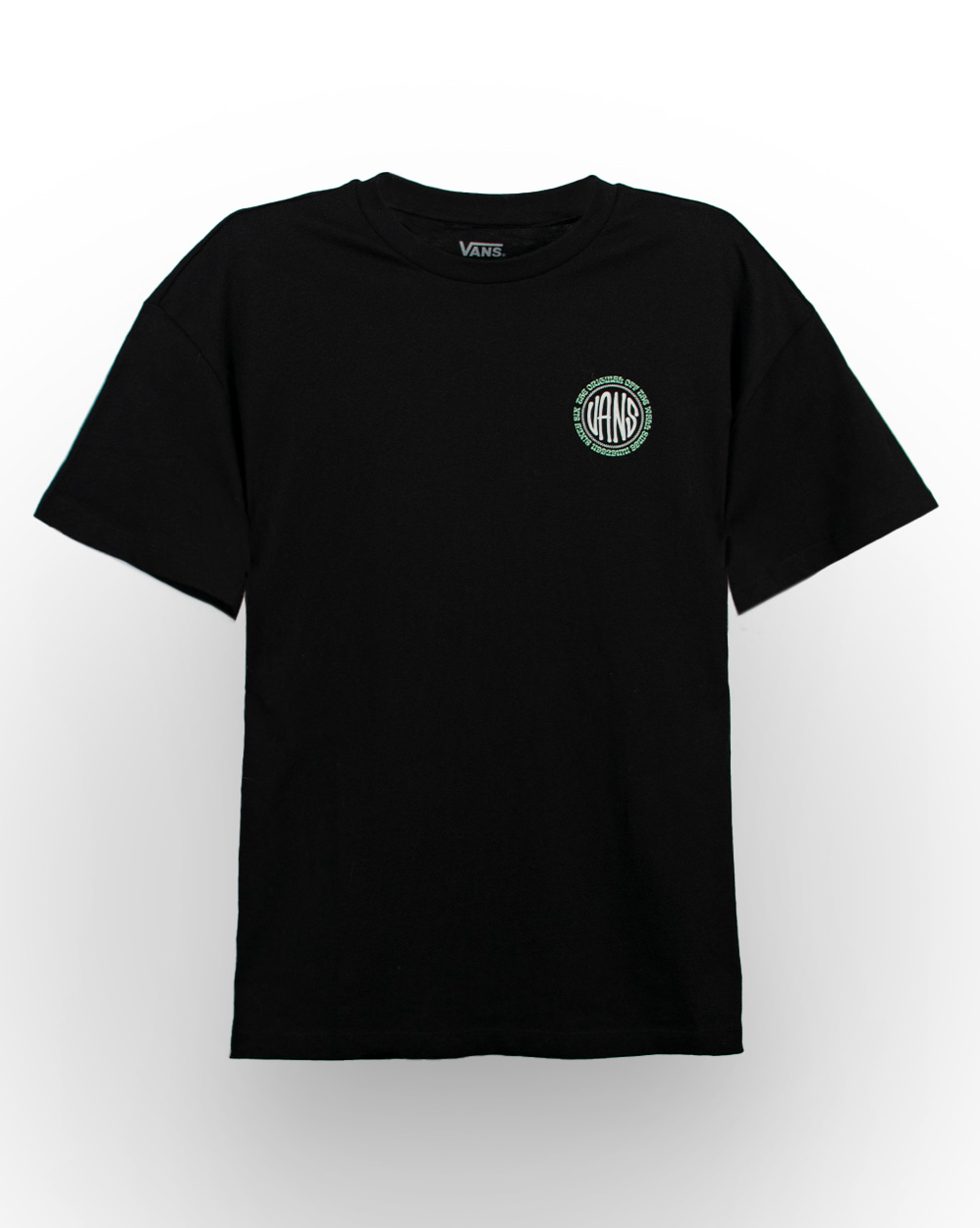 Футболка Vans Side by Side T-Shirt Black Green Font отзывы
