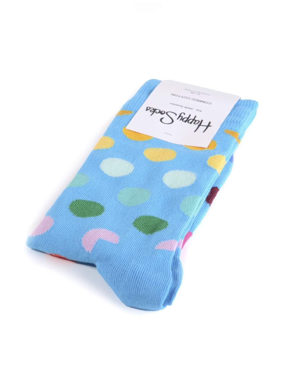 Носки мужские Happy Socks Combed Cotton Ball Turquoise отзывы