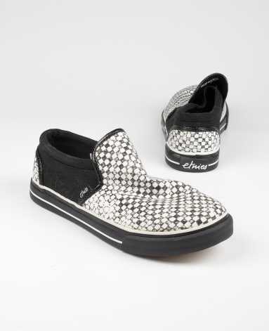 Слипоны Etnies Fakie W'S Black black white отзывы Слипоны Etnies Fakie W'S Black black white отзывы