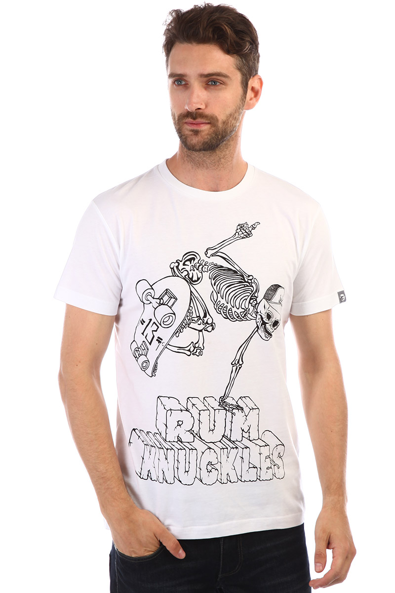 Футболка мужская Англия Rum Knuckies Shredder White отзывы