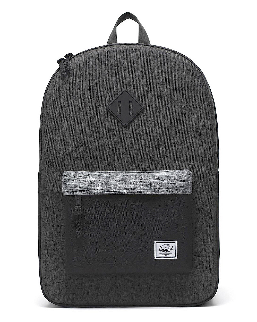 Рюкзак водоотталкивающий с карманом для 15 ноутбука Herschel Heritage Black Crosshatch Black Raven отзывы