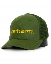 Бейсболка сетка Carhartt Style # 101195 Canvas Mesh-Back Logo Graphic Cap Green/Gold