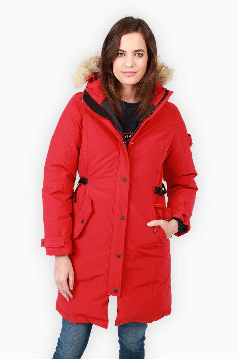 Пуховик женский водоотталкивающий Penfield Ellston Down Jacket Red отзывы