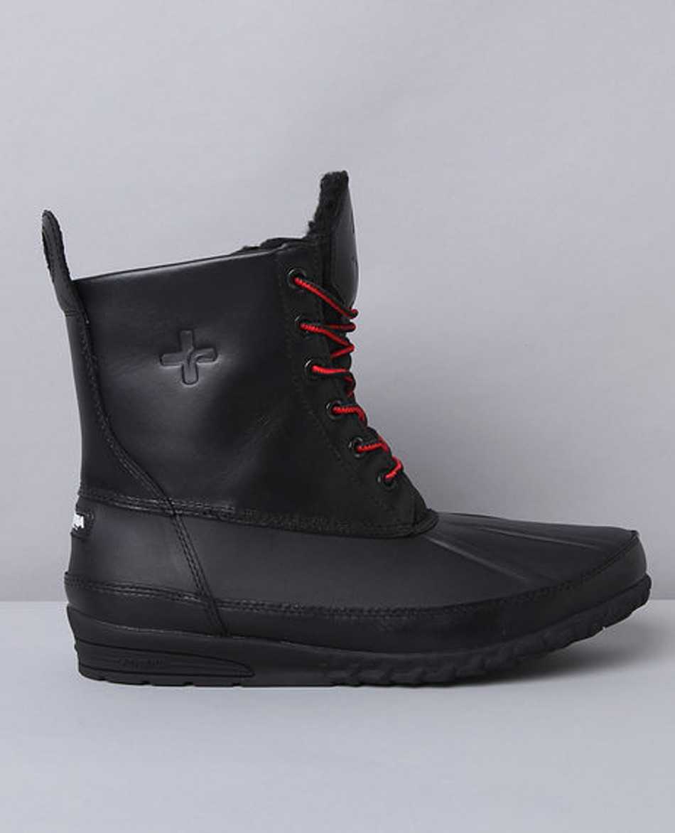 Ботинки мужские кожаные водонепроницаемые Psyberia Mudguard Black отзывы