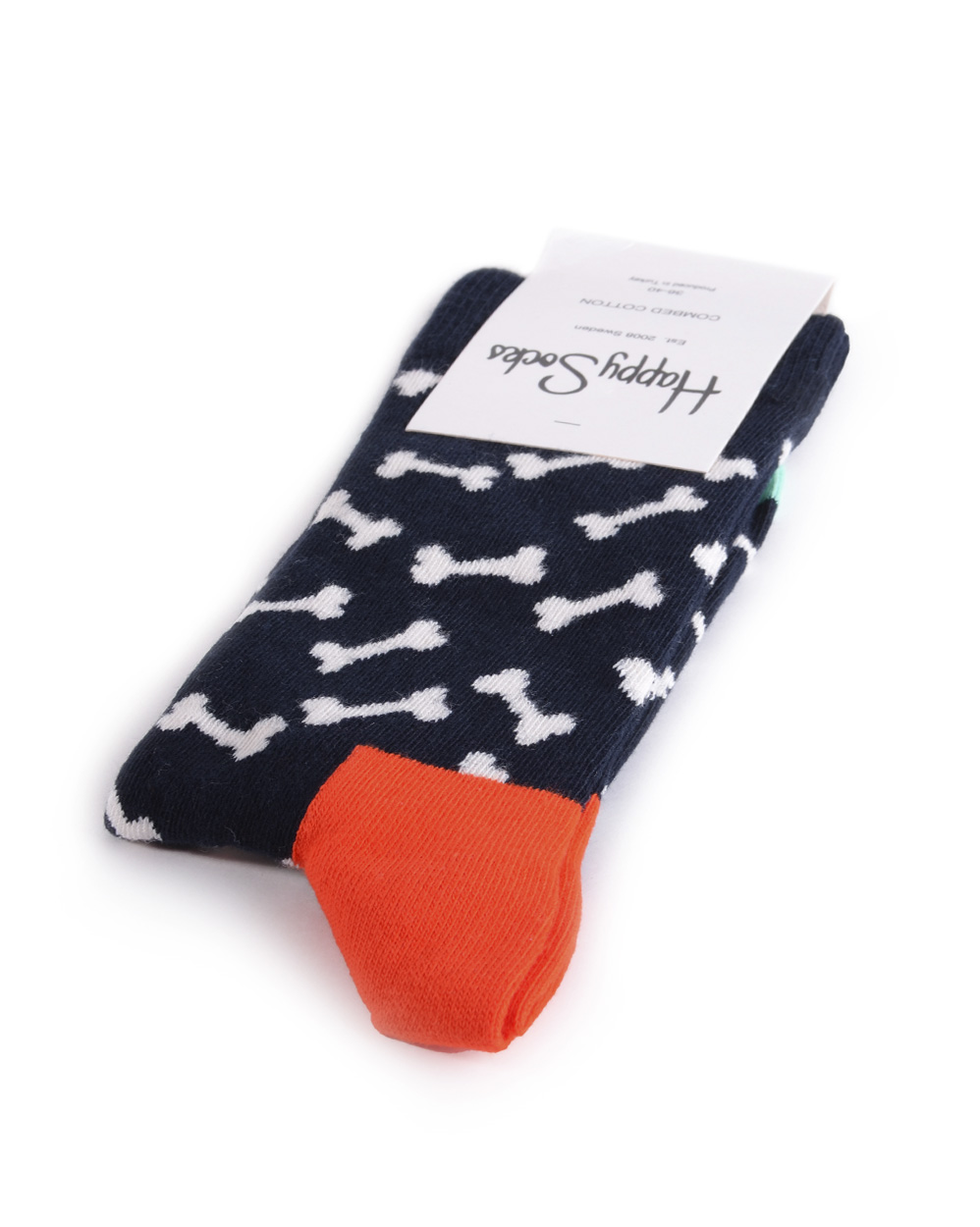 Носки Happy Socks Combed Cotton Bones Black отзывы