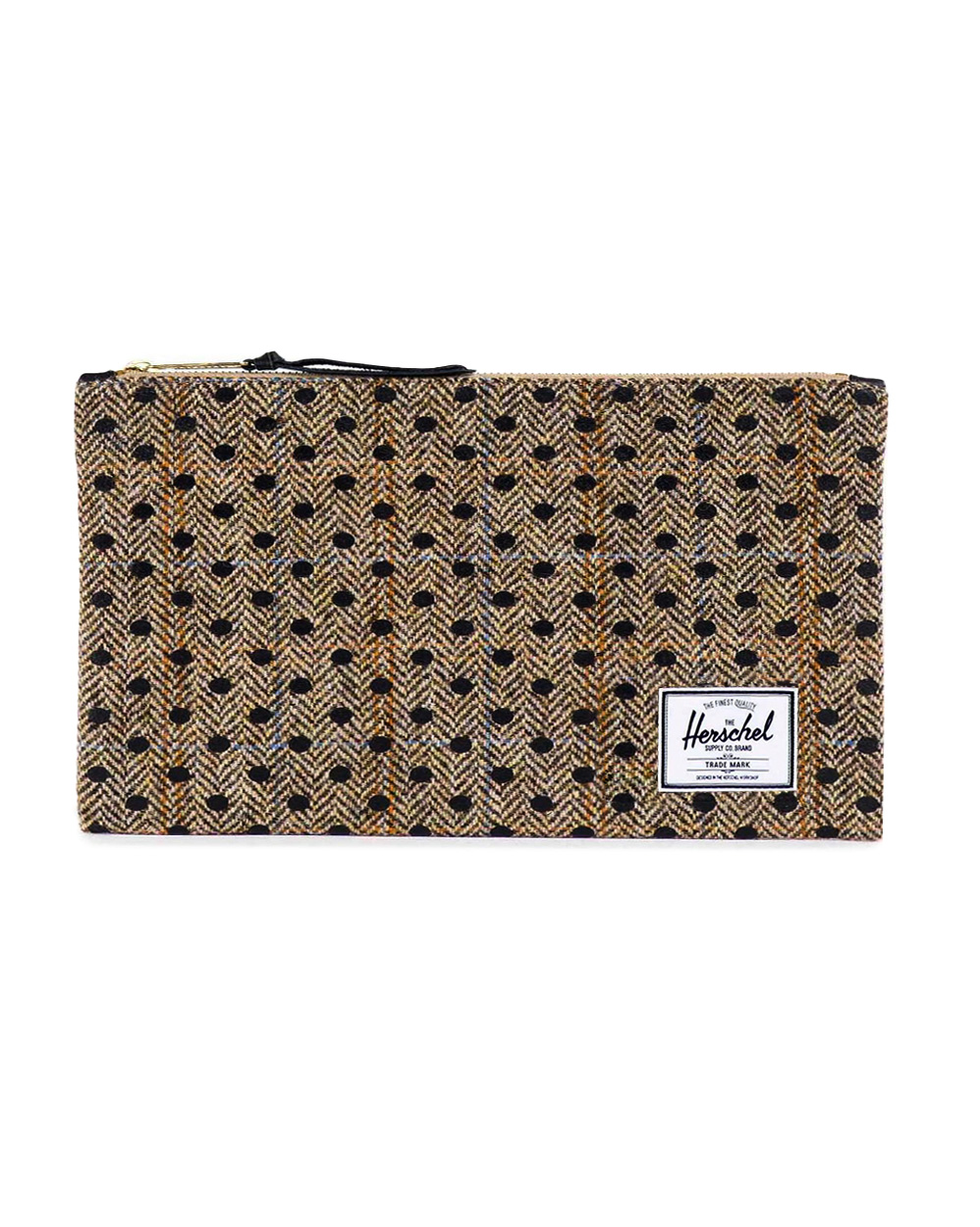 Клатч Herschel Network Medium Harris Tweed Black Polka Dot отзывы