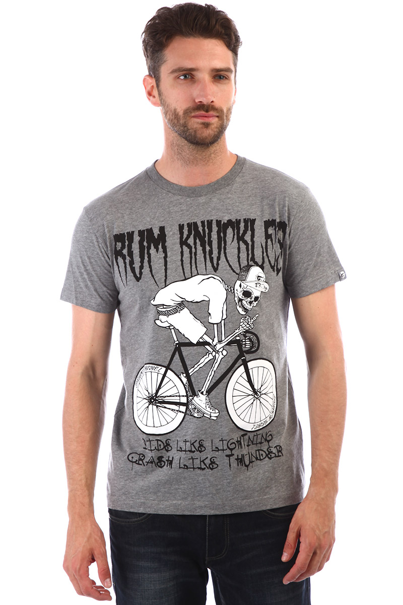 Футболка мужская Англия Rum Knuckies Rider Grey отзывы