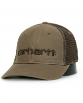 Бейсболка сетка Carhartt Style # 101195 Canvas Mesh-Back Logo Graphic Cap Light Brown