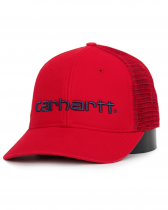Бейсболка сетка Carhartt Style # 101195 Canvas Mesh-Back Logo Graphic Cap Red