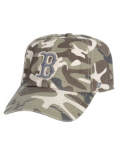 Бейсболка  '47 Brand Clean Up Red Sox II Brown Camo