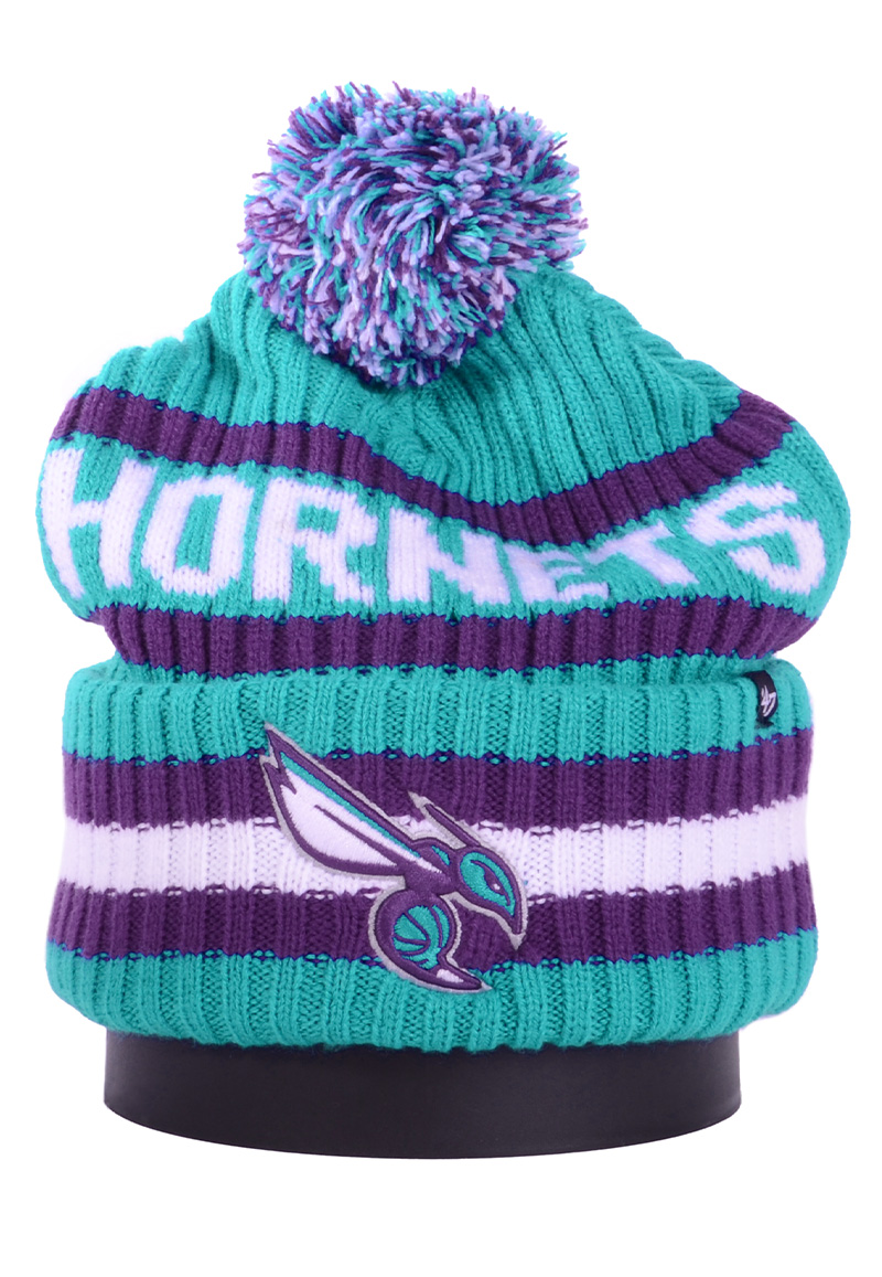 Шапка с помпоном на флисе '47 Brand NBA Charlotte Hornets Turquoise отзывы