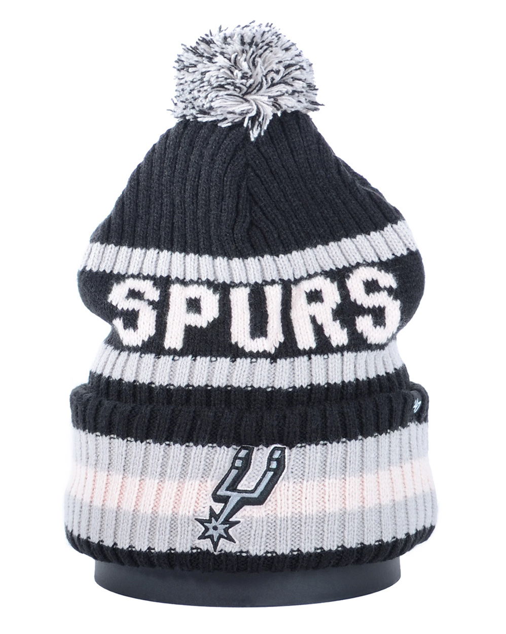 Шапка с помпоном на флисе '47 Brand NBA San Antonio Spurs Black Grey отзывы