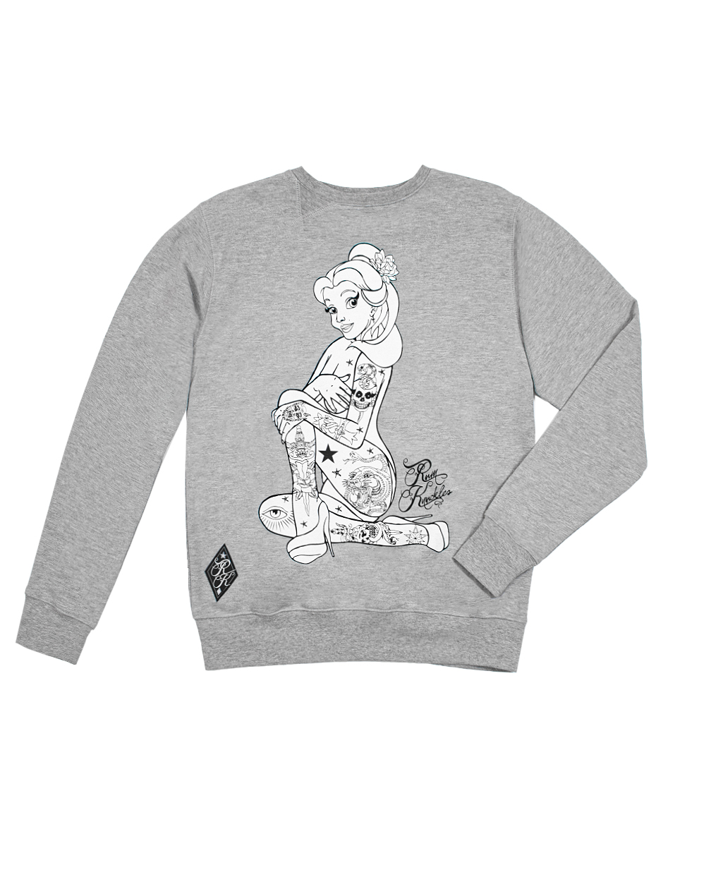Толстовка свитшот Rum Knuckies Princess Grey отзывы