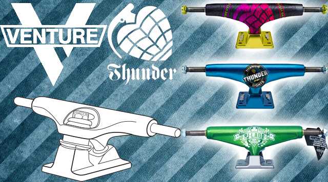 Траки Thunder и Venture от Deluxe Distribution. Траки Thunder и Venture от Deluxe Distribution.