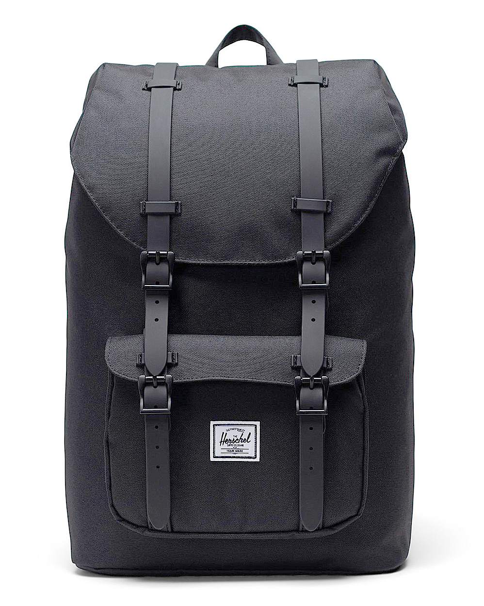 Рюкзак городской для ноутбука 13 дюймов Herschel L. America Mid Black Black Rubber отзывы