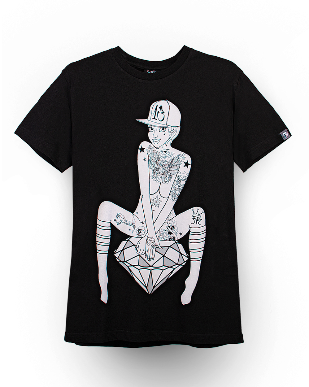 Футболка мужская Rum Knuckles Lady Diamond Black отзывы