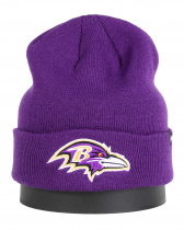 Шапка с подворотом '47 Brand NFL Baltimore Ravens Purple